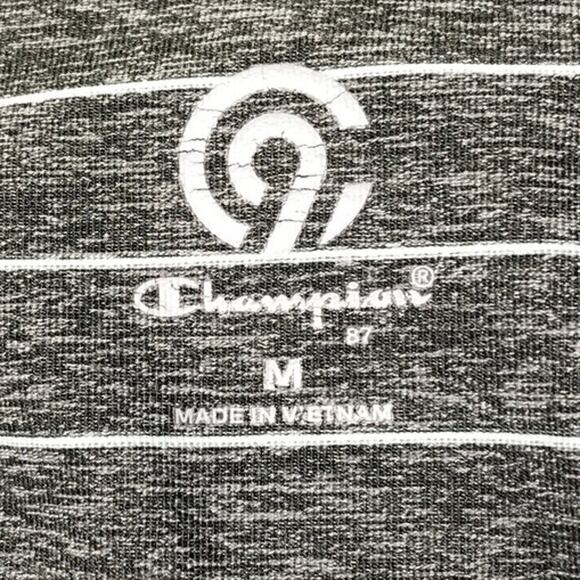 Champion Striped Collared Short Sleeve Athletic Polo Shirt M - Picture 3 of 8